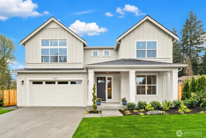 The Reserve, the Tahoma floor plan on lot 3, facing North.