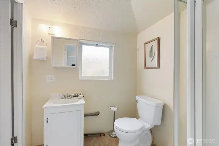 Bright and clean bathroom