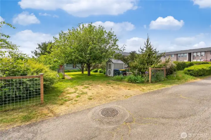 Plenty of parking in the backyard/alley