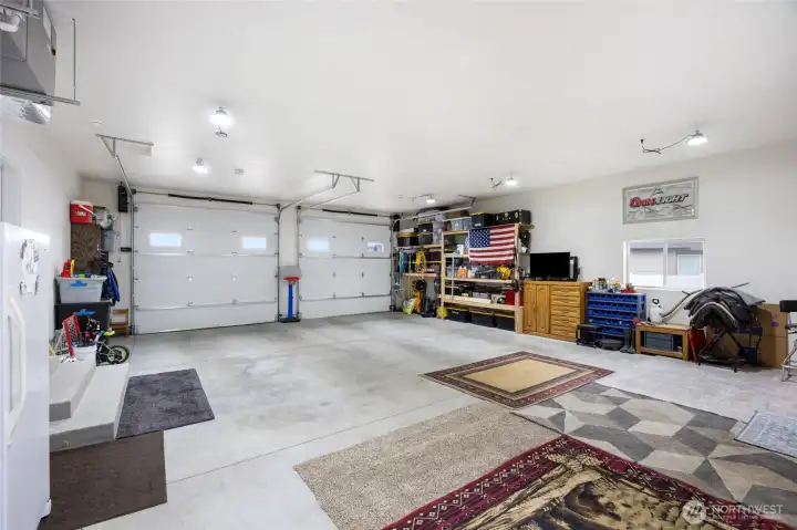 Oversized, heated garage Oversized, heated garage