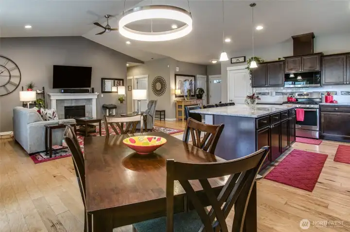 Dining area off kitchen and living room Dining area off kitchen and living room