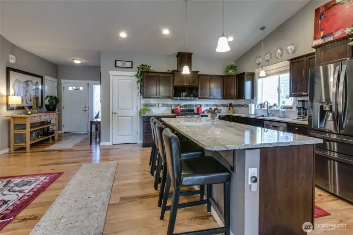 Granite counters and island Granite counters and island