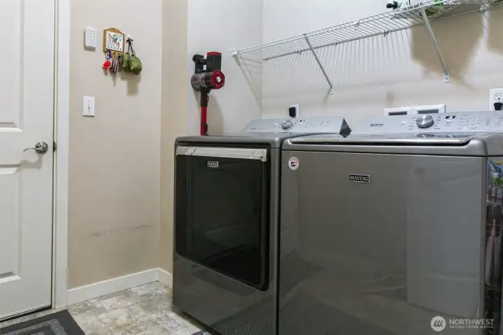 Laundry room with top end Maytag appliances Laundry room with top end Maytag appliances