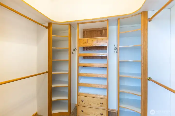custom primary closet
