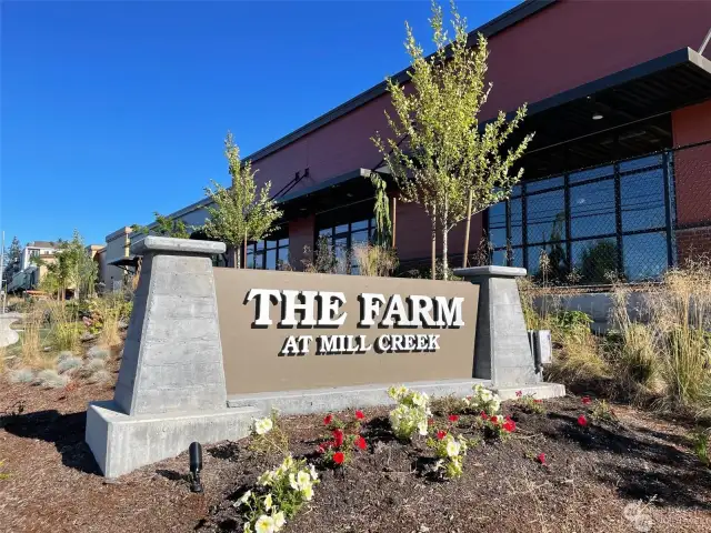 The Farm at Mill Creek and Amazon Go Store.