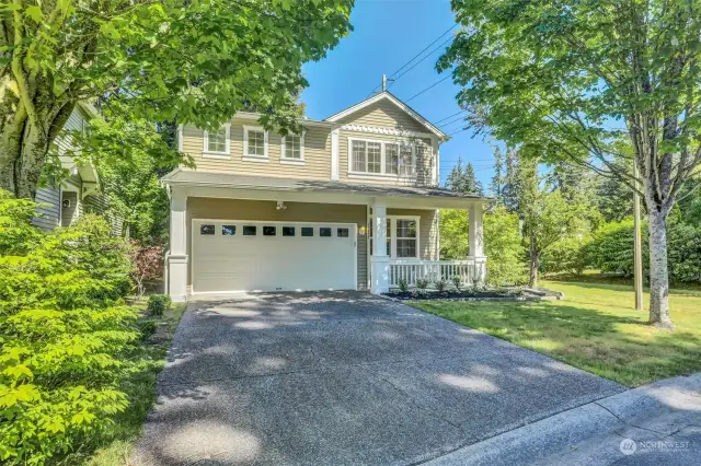 Welcome home! Large level driveway and 2 car garage.