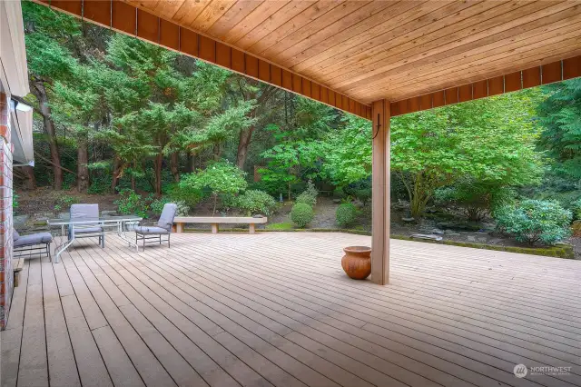 Covered patio area