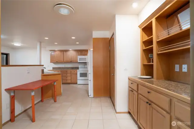 Butler's pantry area off kitchen.