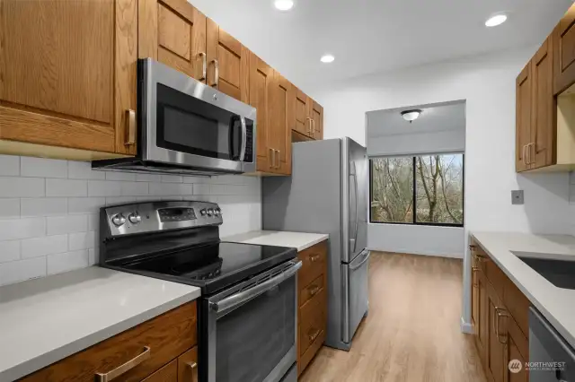 Updated Kitchen with Stainless Steel Appliances