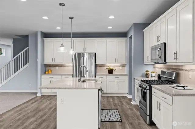 A look at this Beautiful Kitchen from the Dining Area...