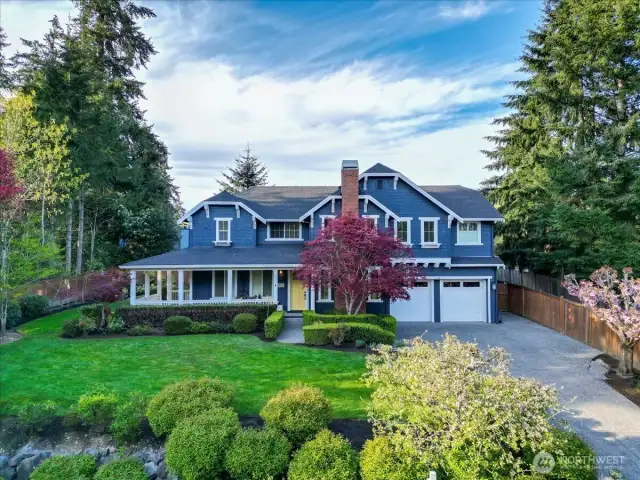 Custom craftsman with beautifully appointed details throughout.