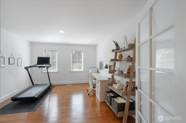 Primary Suite features side room that can be used as an office, exercise room or nursery.