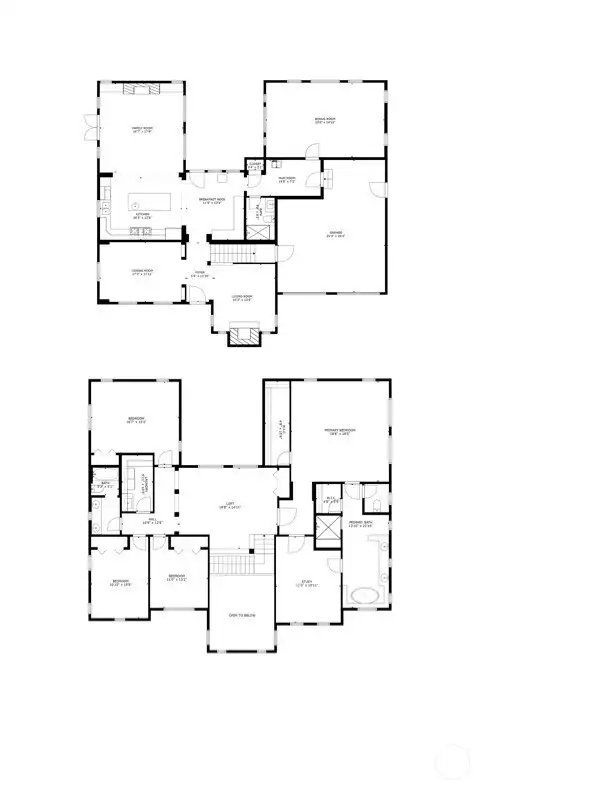 Main and Upper Floorplan.