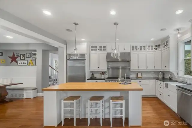 Kitchen is bright and beautiful!