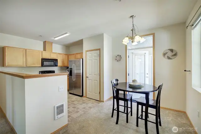 Kitchen with all appliances included.