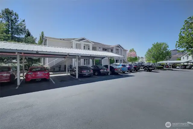 Covered parking.