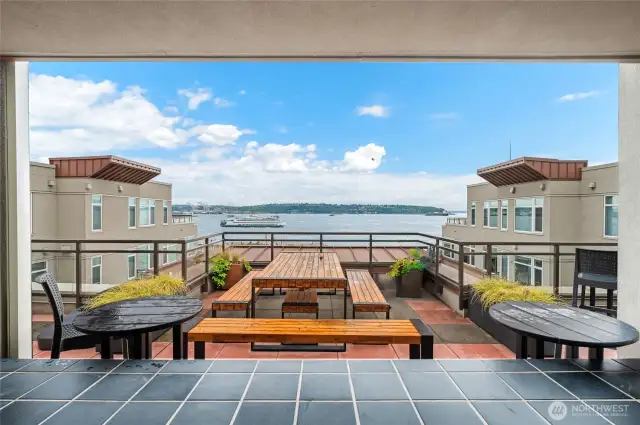 Roof top deck.
