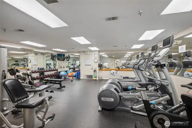 Exercise Room.  Located in middle building 1950, Floor 1.