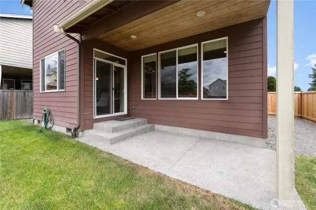 Covered back porch