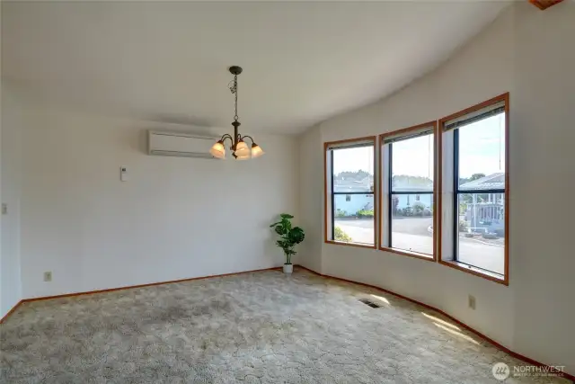 Dining area with AC.