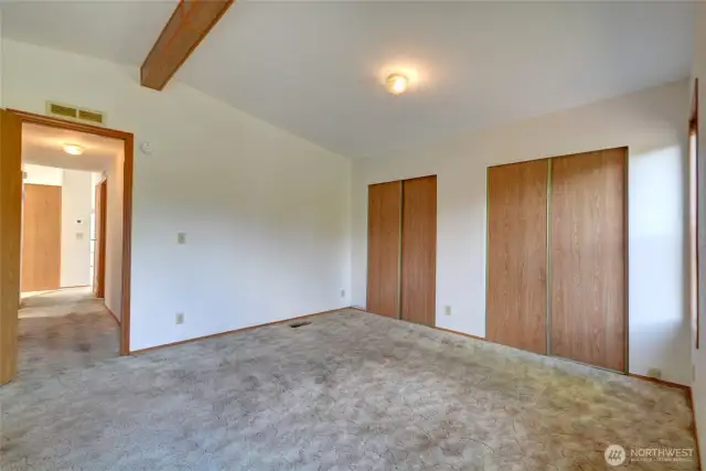 Another angle of primary bedroom.