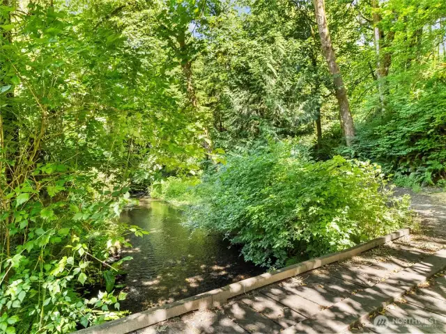 There is the creek running through it