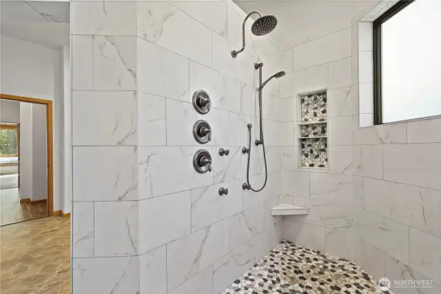 Primary walk in shower
