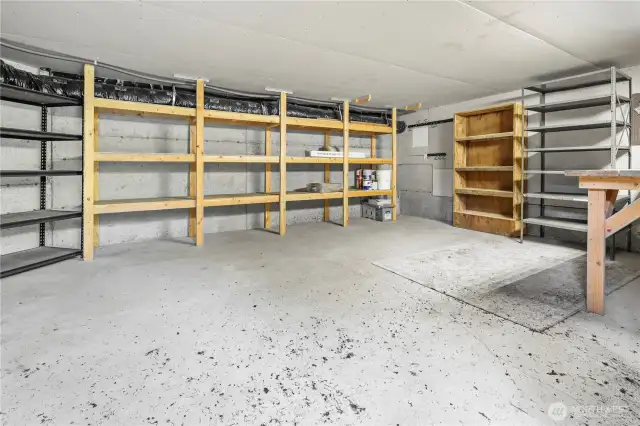 Unfinished room for storage or extra room
