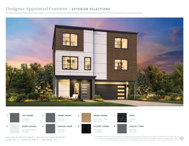 Exterior color scheme