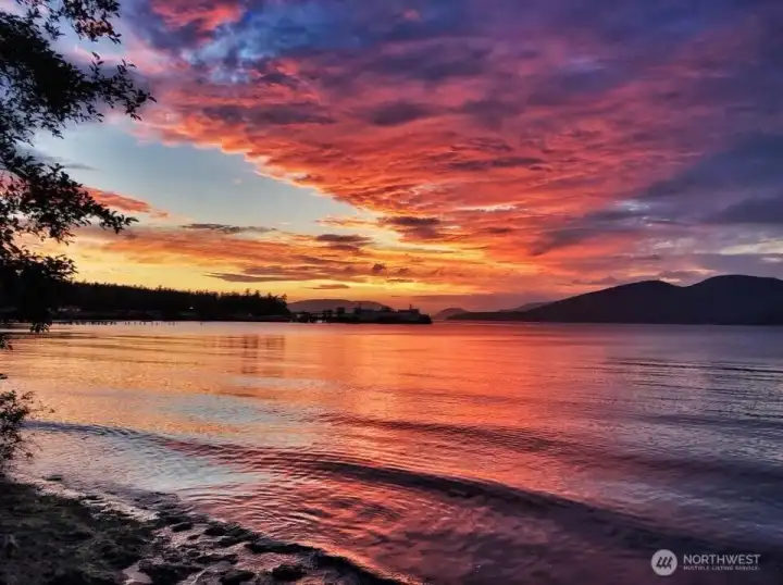 Incredible Sunsets and island views.