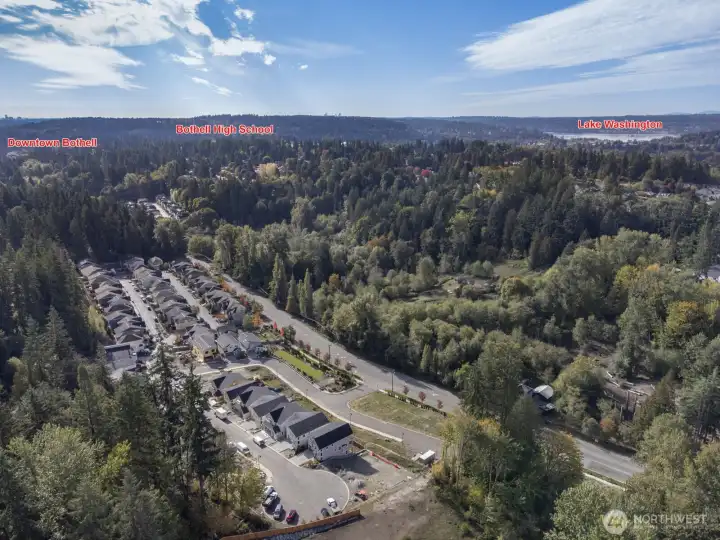 Prime location just minutes to downtown Bothell, I-405, Woodinville and Lake Washington.