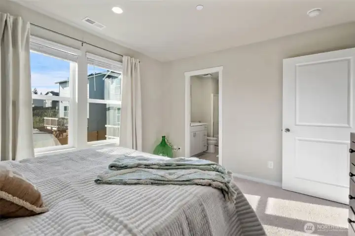 Primary Bedroom with on-suite bath & walk-in closet