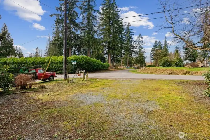 Front yard and driveway view to the street