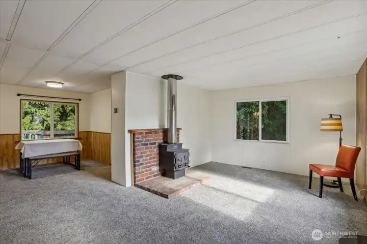 Living Room and view to Dining Room