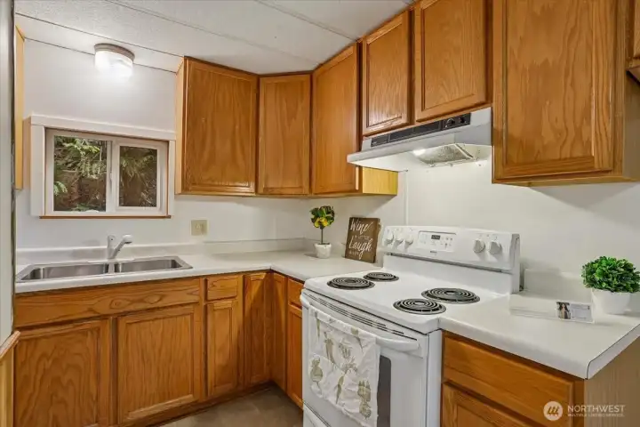 Kitchen with ample storage