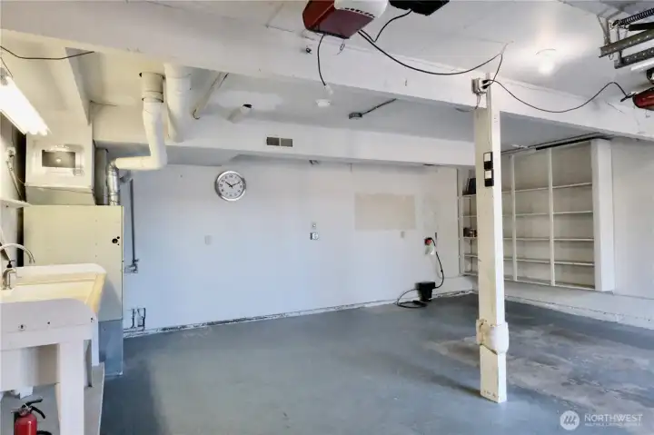 Great storage and work space as well as an outlet for an EV.