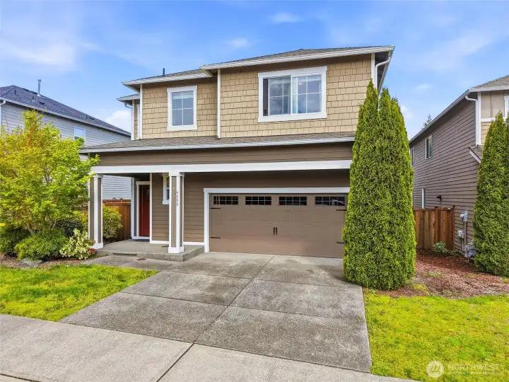 2 car driveway and 2 car garage