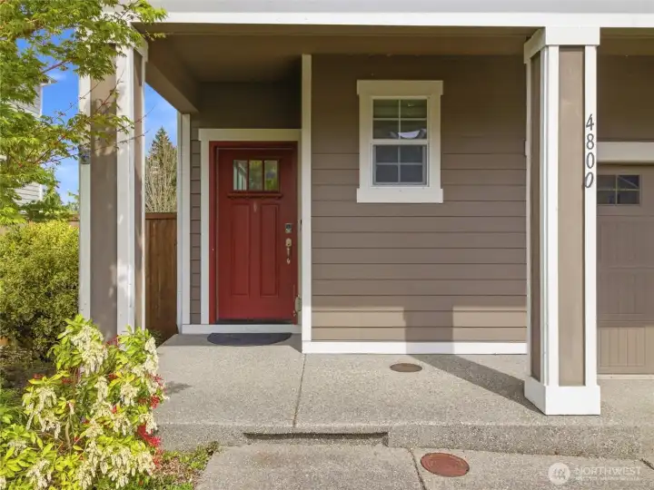Welcoming front porch ready for some chairs or seasonal decor!