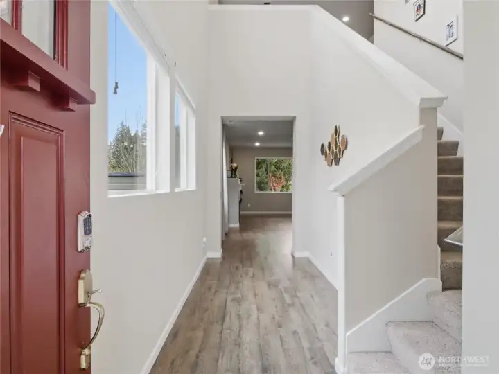 An open and inviting entrance.