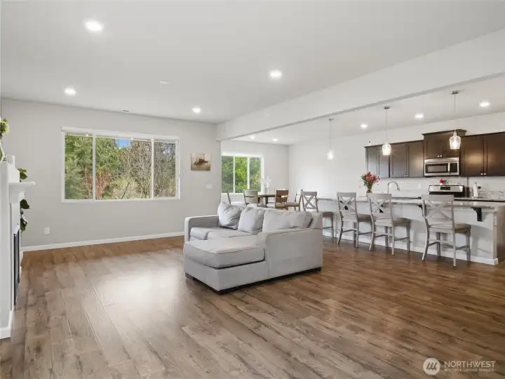 Open concept living space