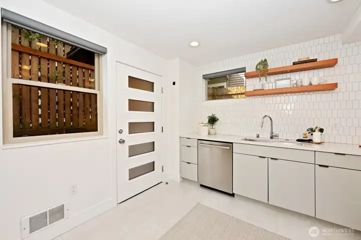 Back entrance to kitchen