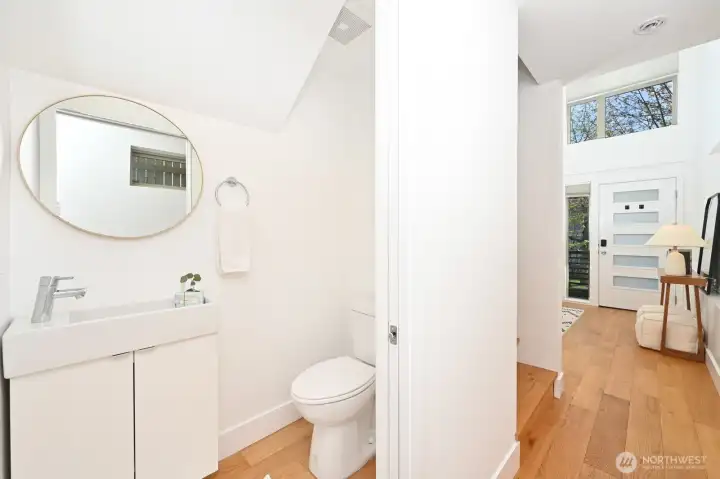 Powder room on main