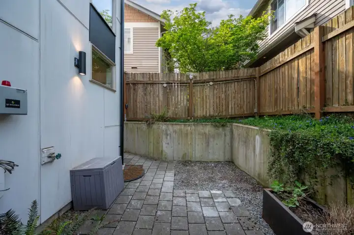 Back patio off kitchen