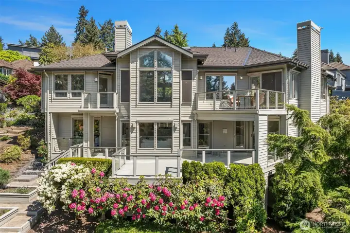 Both levels of the home are filled with abundant natural light.