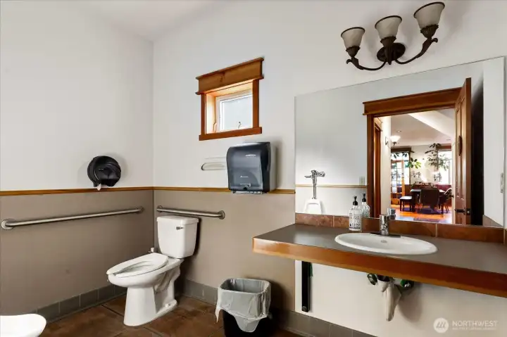 One of the main floor bathrooms.  The building has 4 bathrooms.