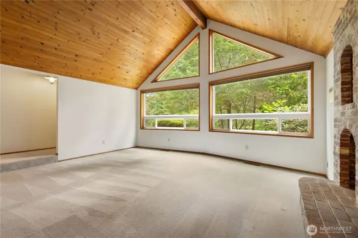These windows bring the outdoors in and provide so much natural light.