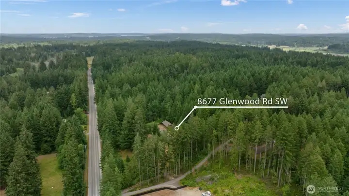 This house and shop sit off of Glenwood Rd giving you so much privacy.