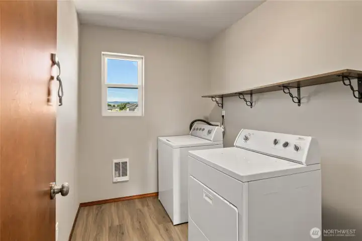 Laundry Room upstairs by all the bedrooms!