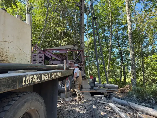 The well is going in.