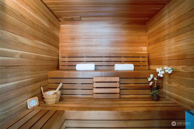 Soothe your cares away on those cool nights or after a hard day at work. With room for 3 or more people, this isn't your average home sauna. What a treat!